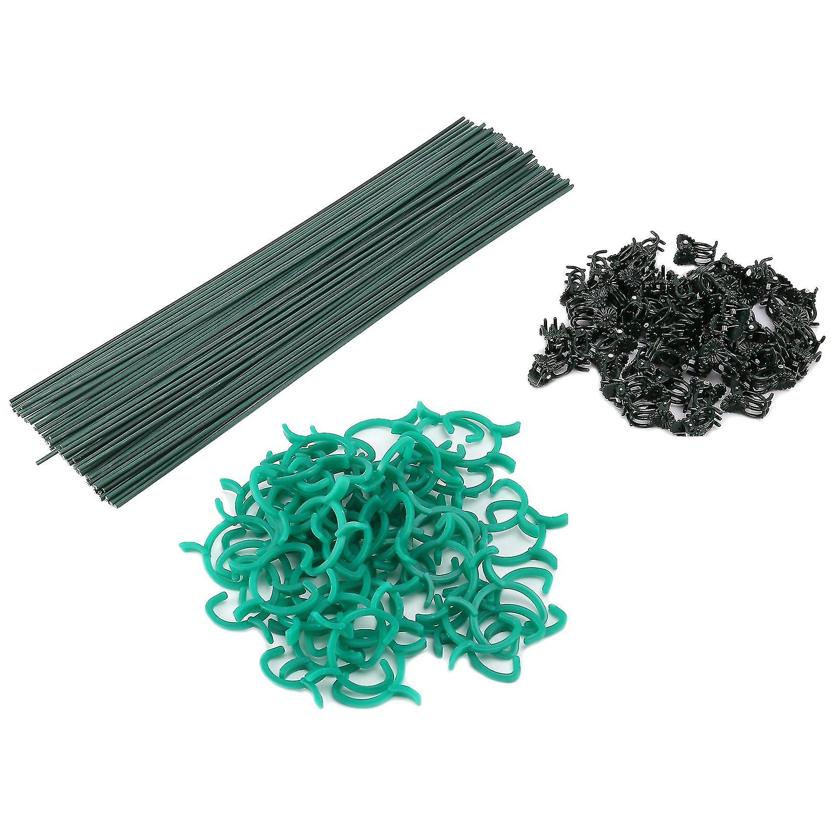 150pcs Supports Set With 50 Support Sticks Stakes 50 Support Clips And 50 Clips