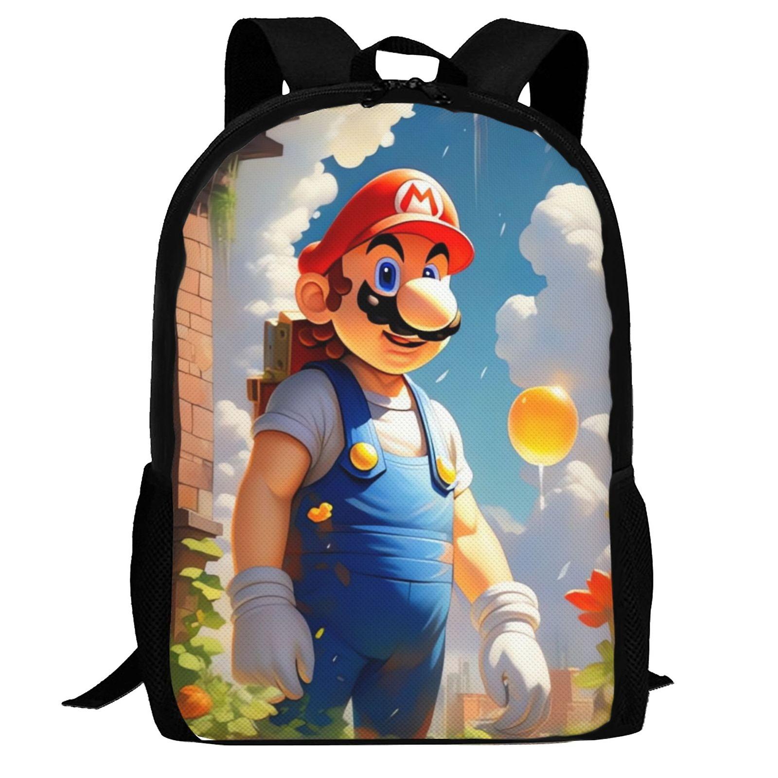Super Mario Backpack,Laptop Backpack Lightweight Casual DaypackMulti-Function Travel Backpack