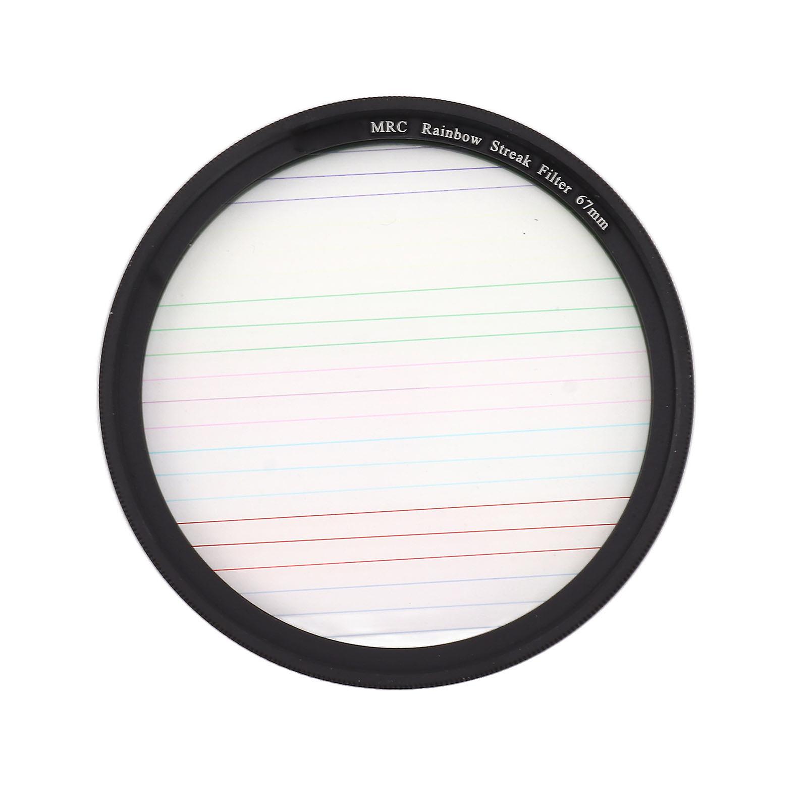 Colorful Streak Star Filter Micro SLR Camera Dot to Line Filters Special Effects Camera Filters for Night Scenes 67mm