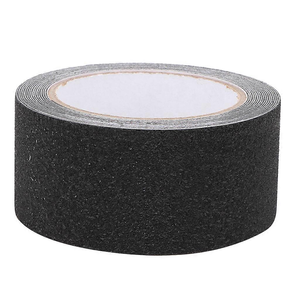 PEVA / PU المطاط غير الانزلاق الشريط الطابقي درج خطوة مكافحة الانزلاق جلخ شريط السلامة 5 م (أسود)