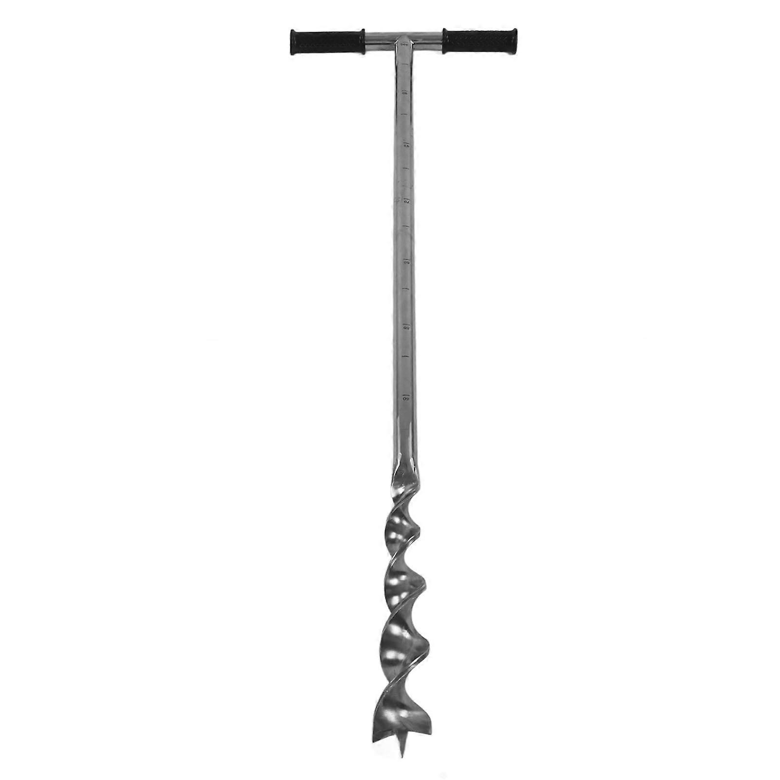 Soil Sampler Probe Twist Drill Bit T Handle Integrated Labor Saving Soil Probe Kit for Gardening