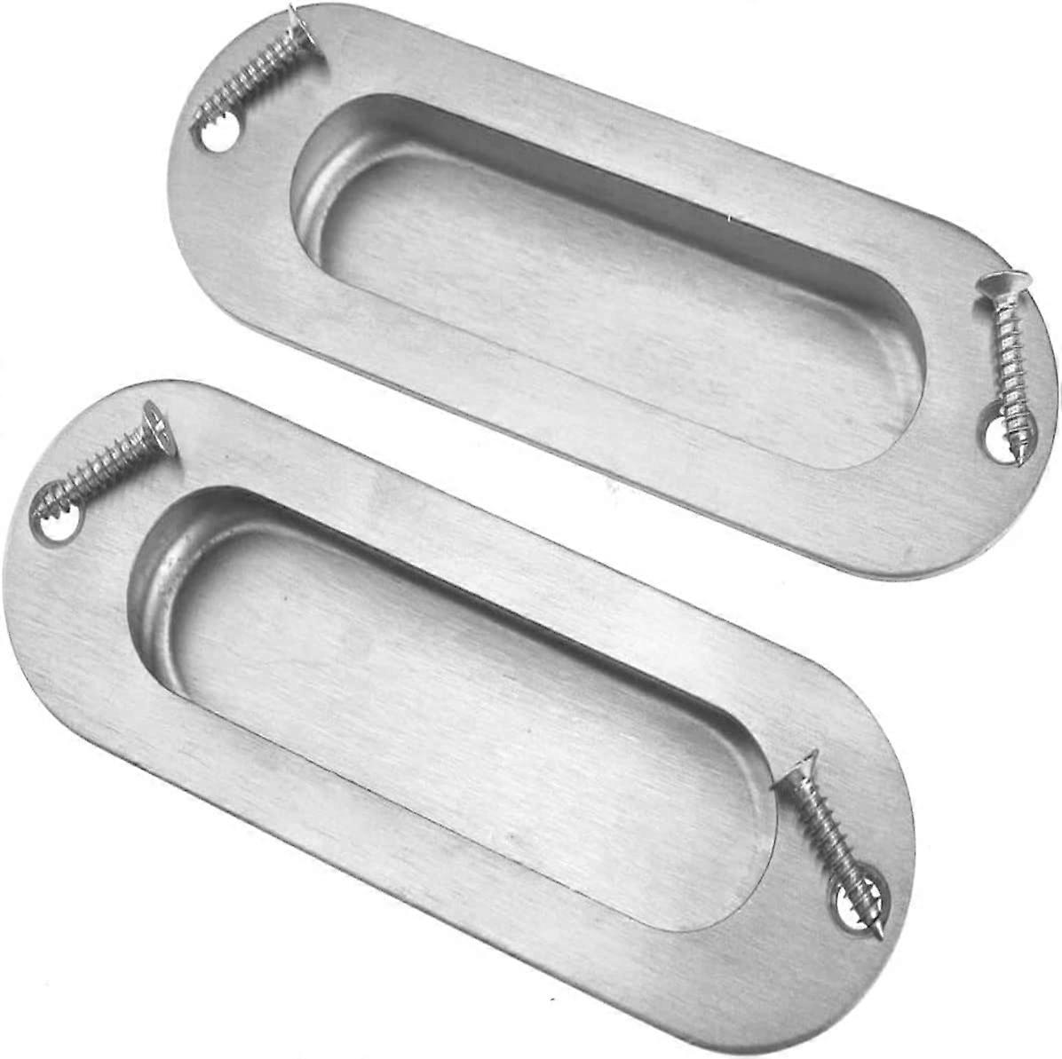 2 Pieces Flush Door Handle,110*42mm
