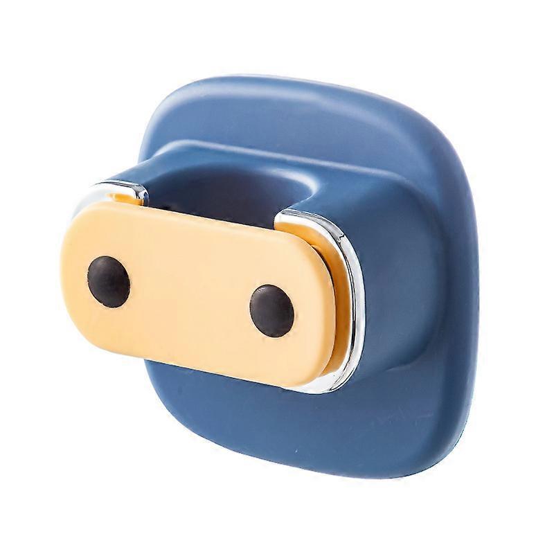 Tecknad väggmonterad mopphållare Sparar utrymme Stansfri badrum Mopp Förvaringskrok