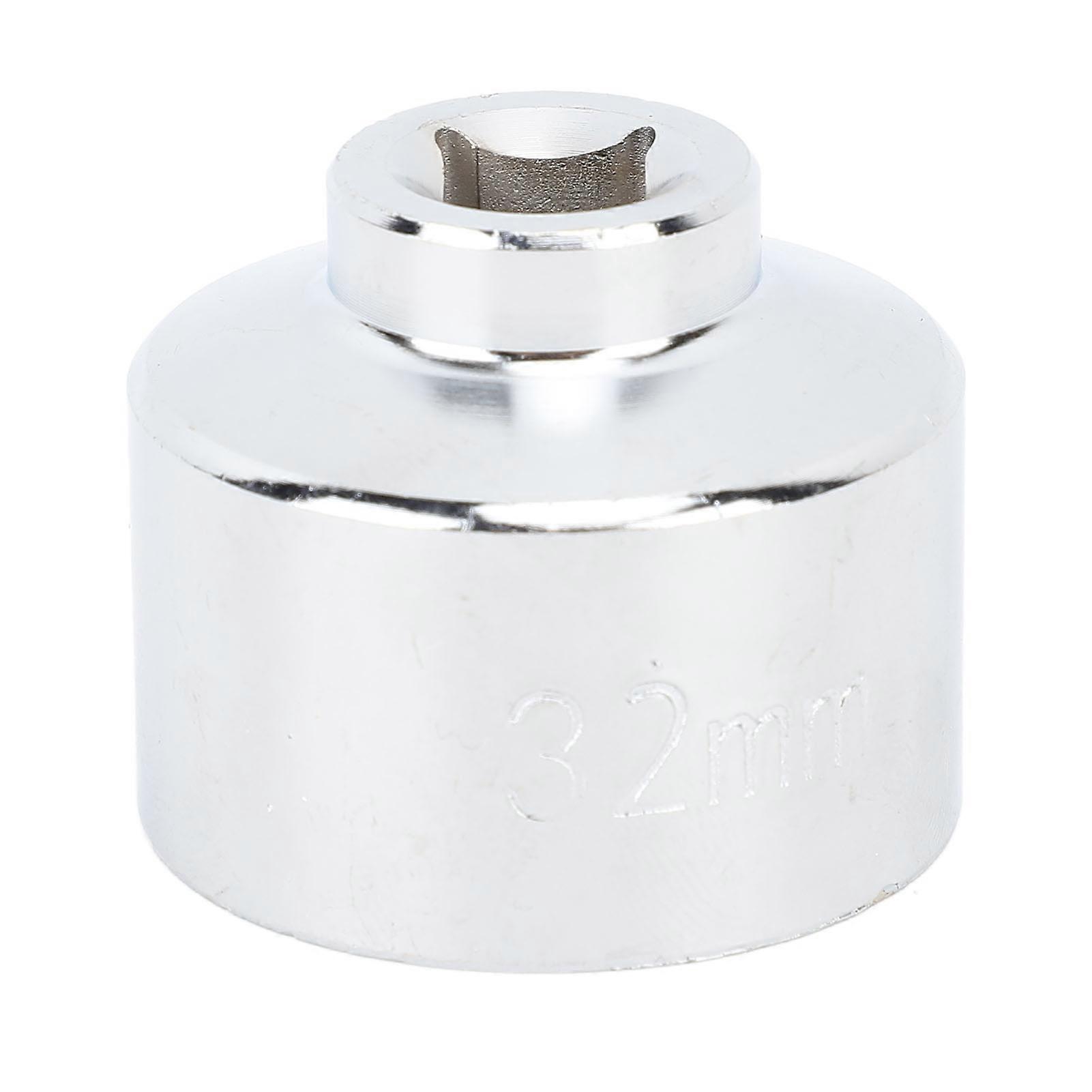 Oil Filter Wrench Socket 6 Teeth Oil Filter Cap Removal Socket Tool Replacement for Kia K5 32mm/1.25in E2U812