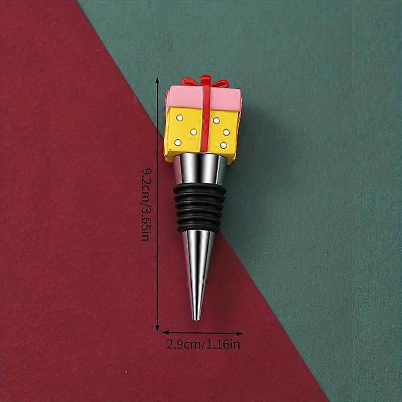 メタルワインストッパー、ステンレス赤ワインストッパー、クリスマステーマワインボトルコルク、拡大飲料ボトルストッパー、保存赤ワインコルク、