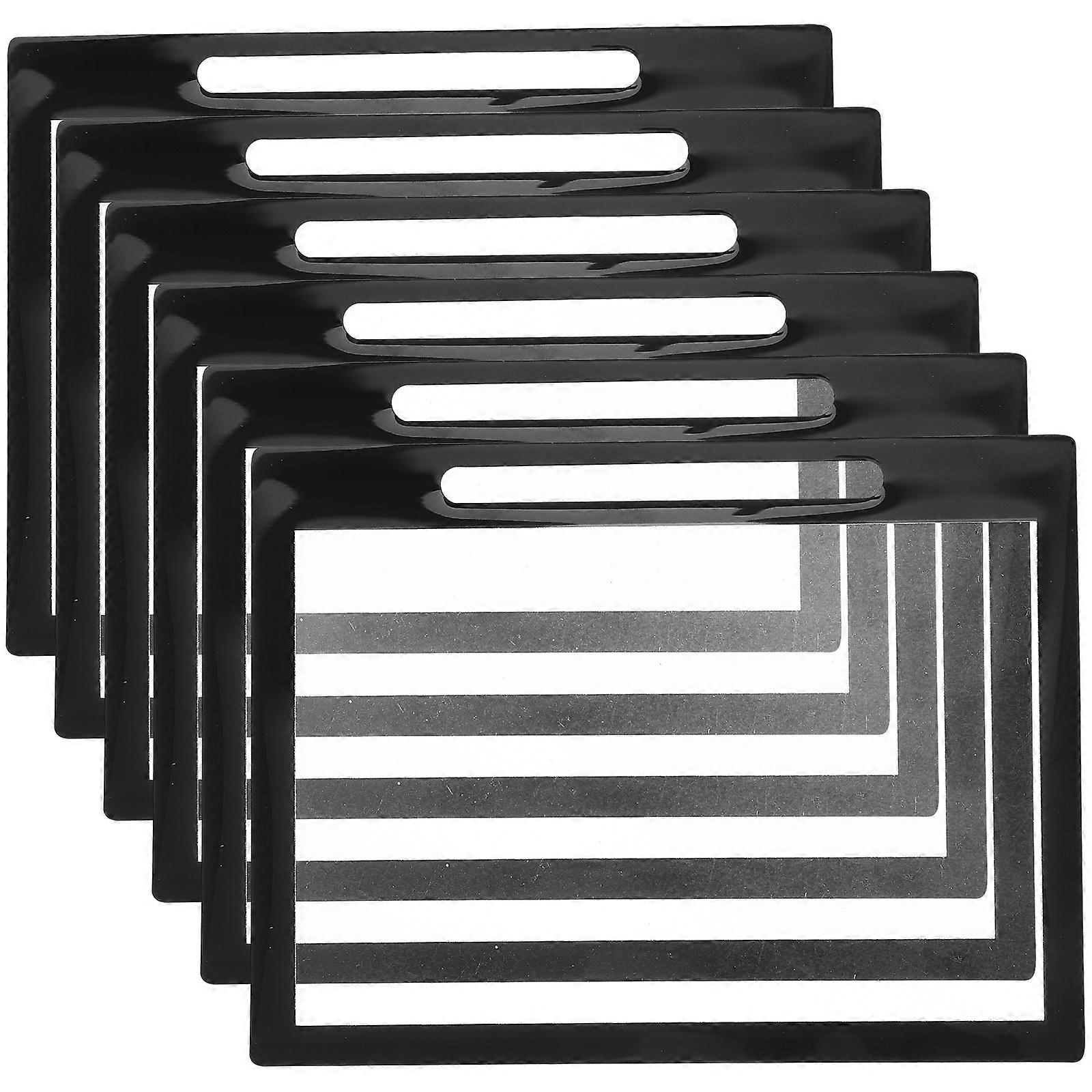 6pcs Table Card Protective Sleeves Table Card Protector Pvc Cards Protector Black 2