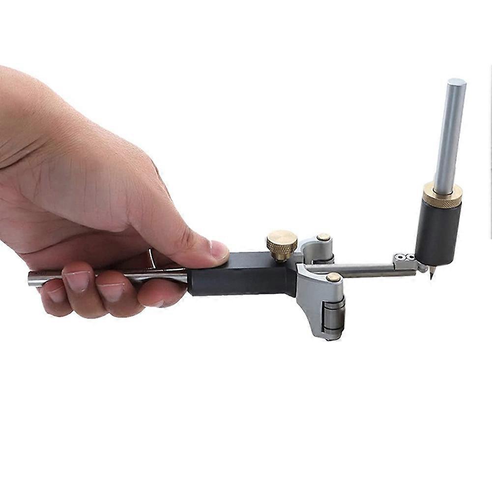 2 in 1 Woodworking Straight Line Linear Arc Scriber Tool with Pencil Draw Circle Straight Gadget