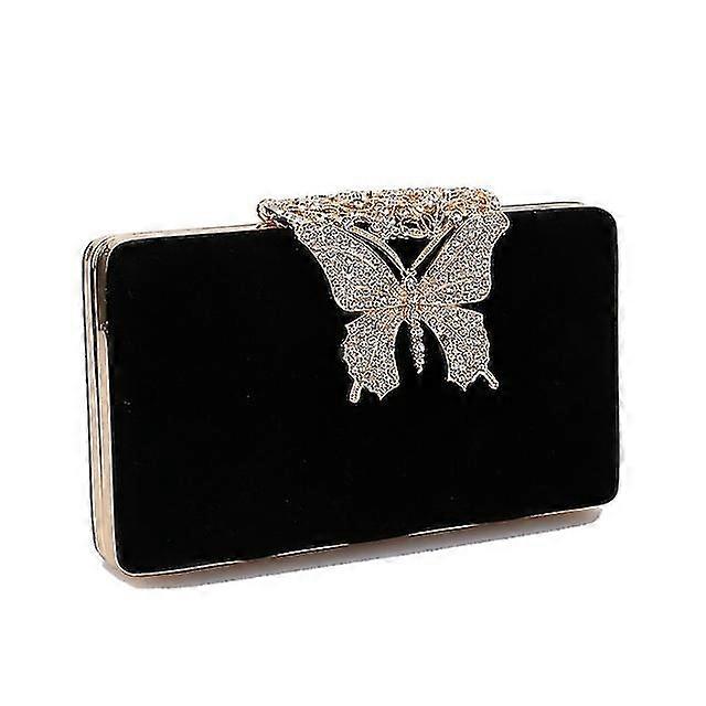 Women's Evening Bag Polyester Wedding Party Evening Crystals Chain Solid Color Black Red Blue