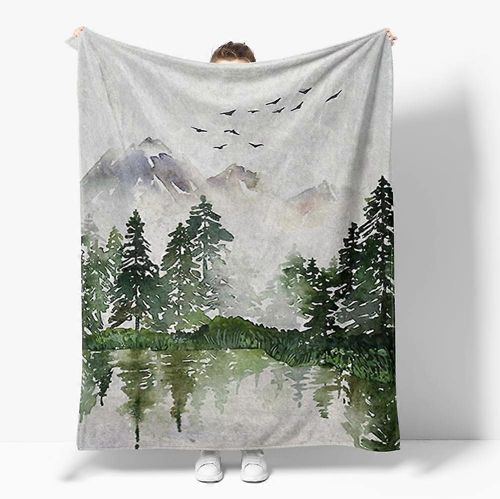 Woodland Baby Girl Blanket Cute Animals Fuzzy Flannel Blanket Throw 30"x40",Super Soft Lightweight Blanket Throw for Couch Chair Sofa, Cozy Bed Blanke