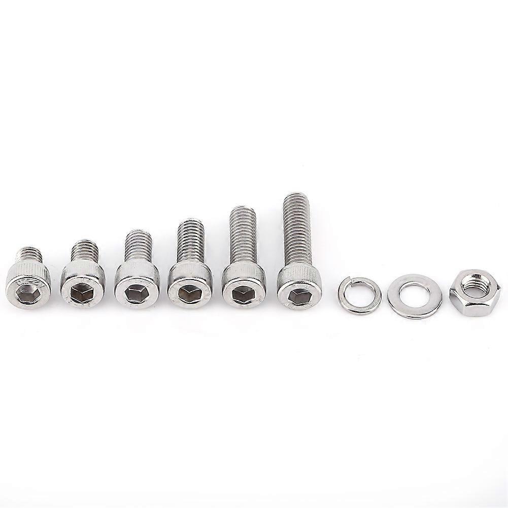 Steel Hex Socket Cap Head Screws With Hex Nut Washers Assortment (m8x60pcs)