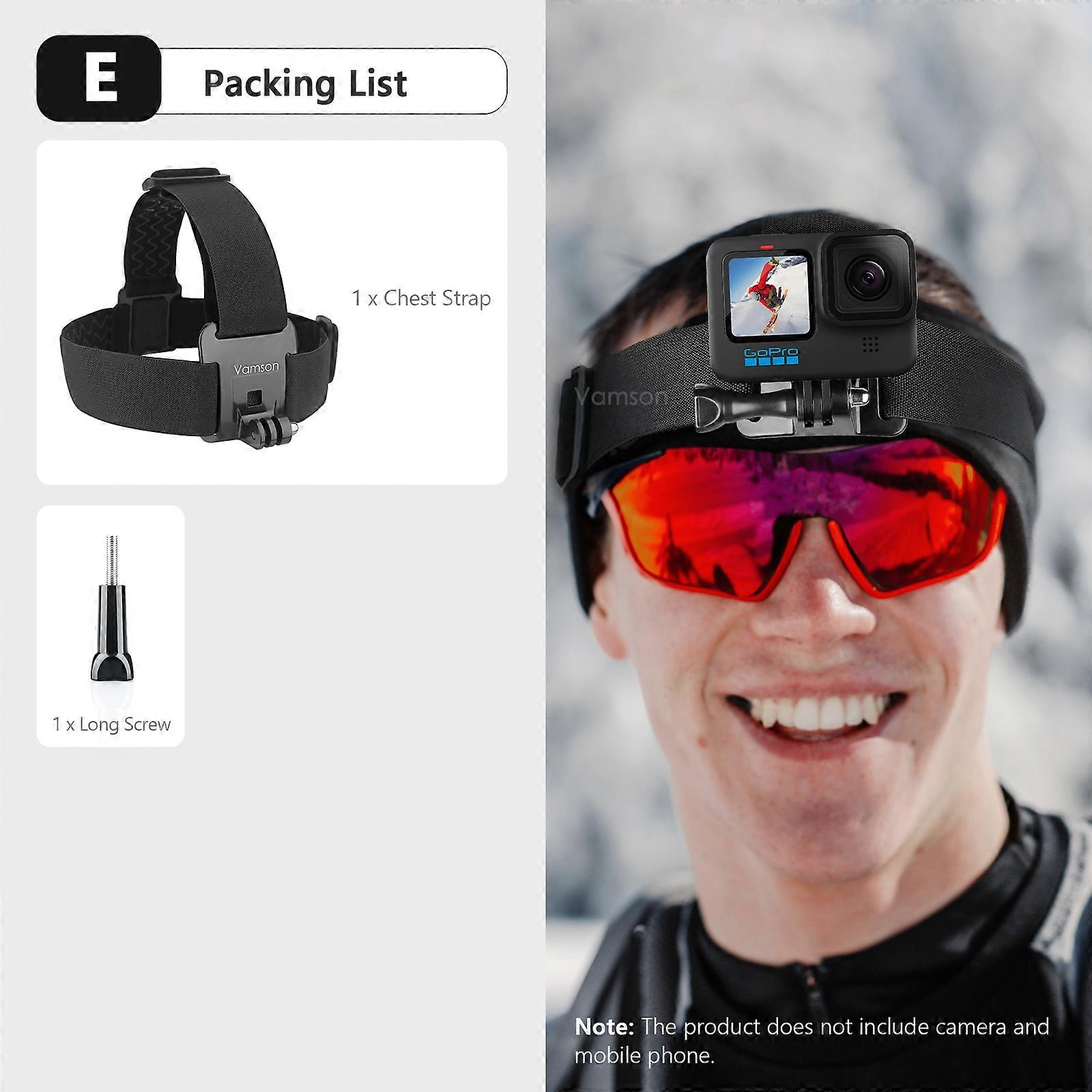 360 Degree Mobile Phone Clip For Head Strap, Adjustable Holder For Samsung Iphone Insta360 X3