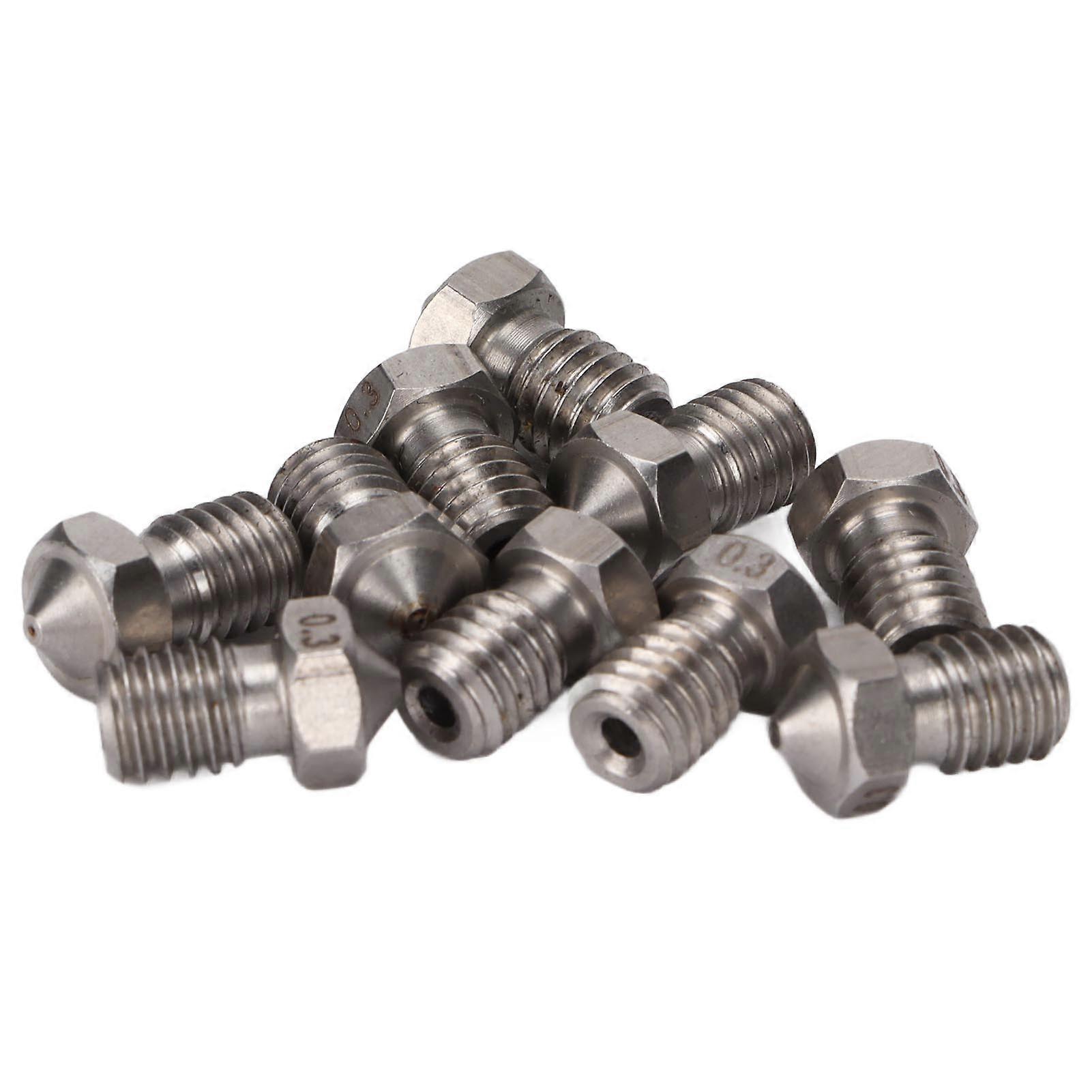 3D-Druckerdüsen Lichtbogenstruktur Abriebleistung Feinarbeit Edelstahl-Extruderdüsen0,3 mm