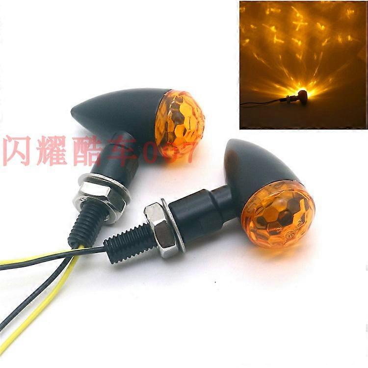 Motorcycle Tuning Accessories Retro Metal LED Mini Turn Signals, Turn Lights, Directional Lights, Signal Lights, Indicators