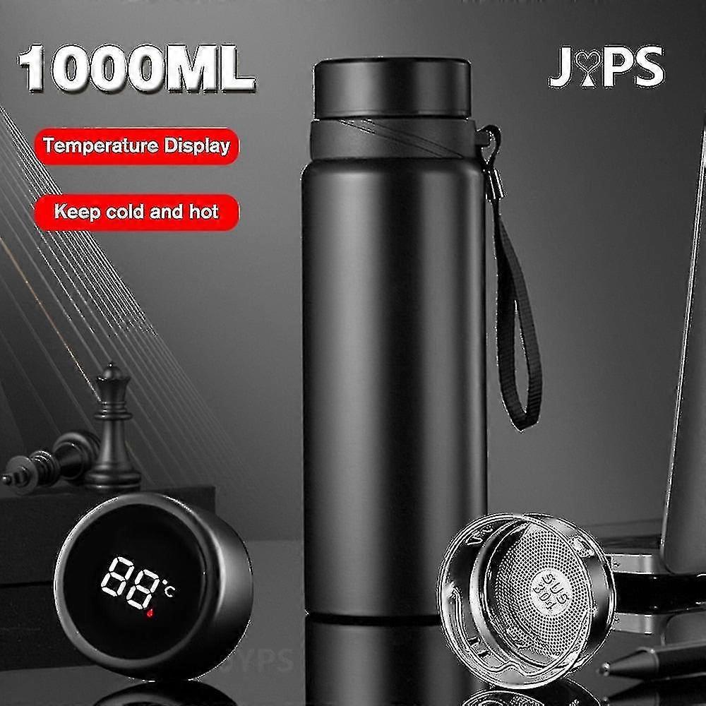 1000ml Smart Thermos Bottle Keep Cold And Hot Bottle Temperature Display Intelligent Thermos For Water Tea Coffee Vacuum Flasks Tw