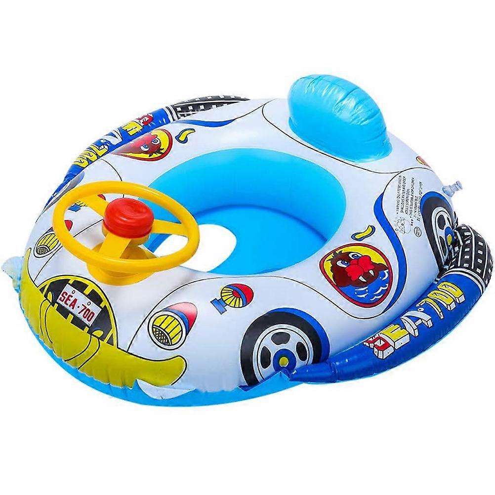 Uppblåsbar badring för barn i polisbil