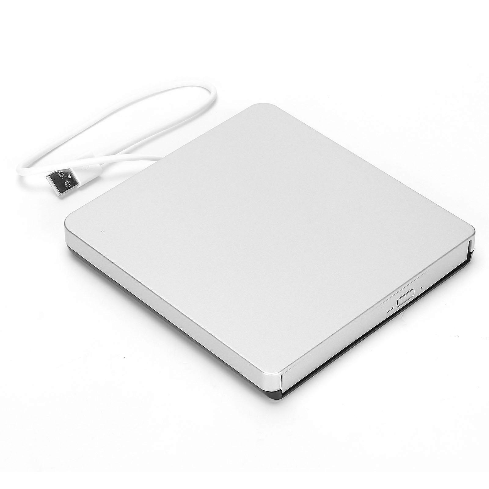 External DVD Drive USB2.0 Portable DVD Player for Windows XP/ Wind10/ Vista/7/Linux/OS XSilver