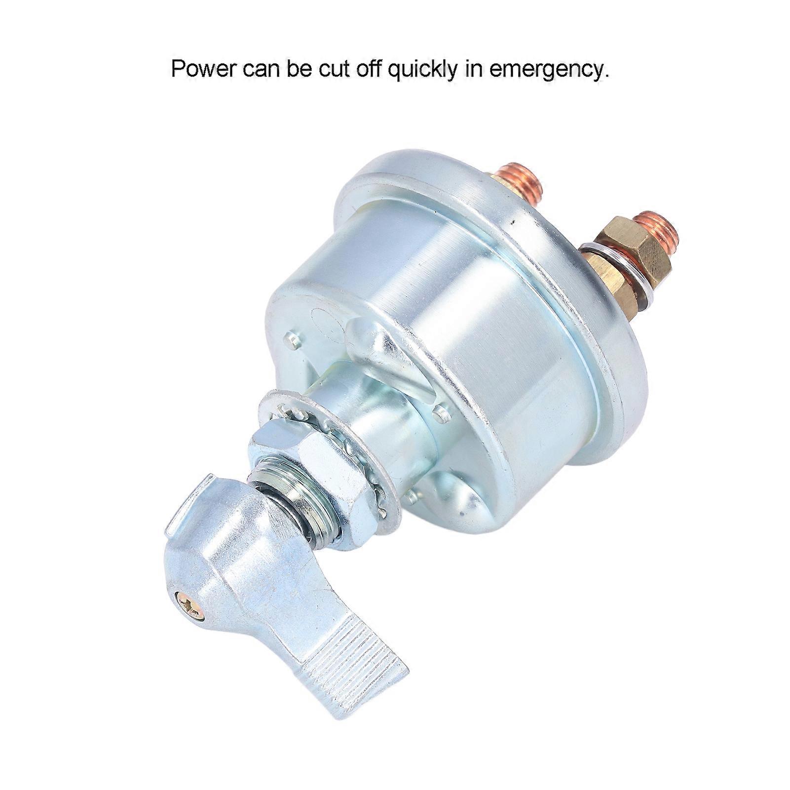 Car Battery Disconnect Switch Power Cut Isolator Killer Manual Rotation Leakage Protection for Trucks Yachts SUV