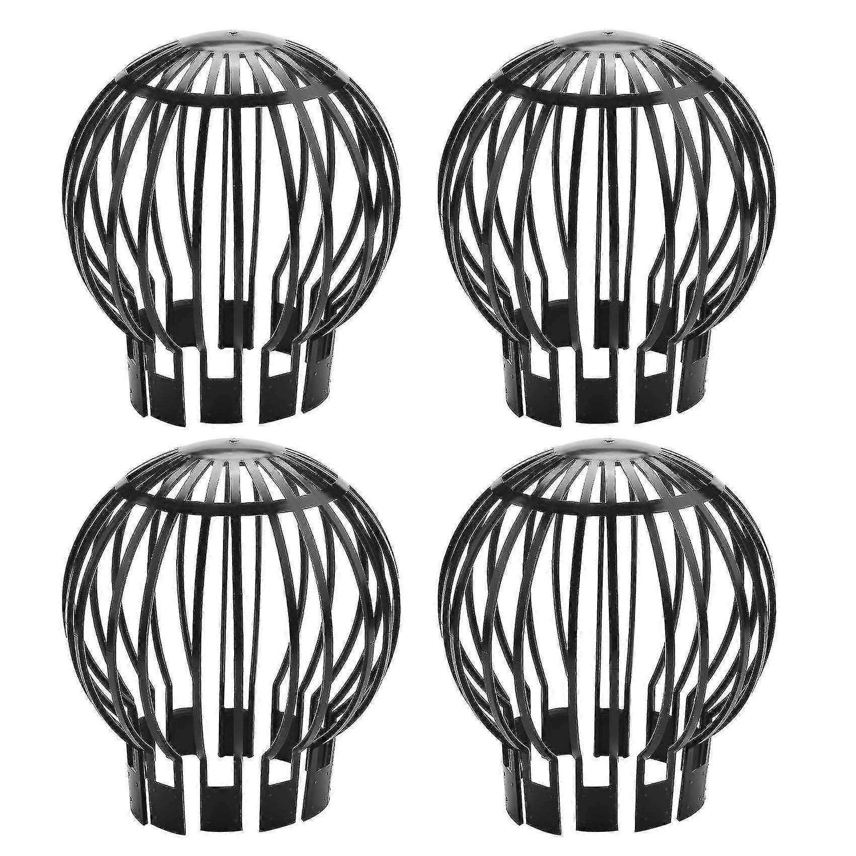 4PCS Gutter Guard Downspouts Filter Strainer Preventing Leaf Debris Branches Roof Moss From Clogging-C8