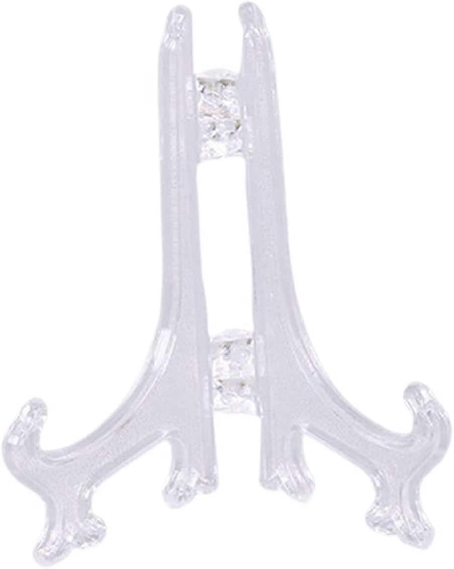 10PCS-plastic display stand, card holder, portable multi-functional display, home, white, height: 7.5 cm