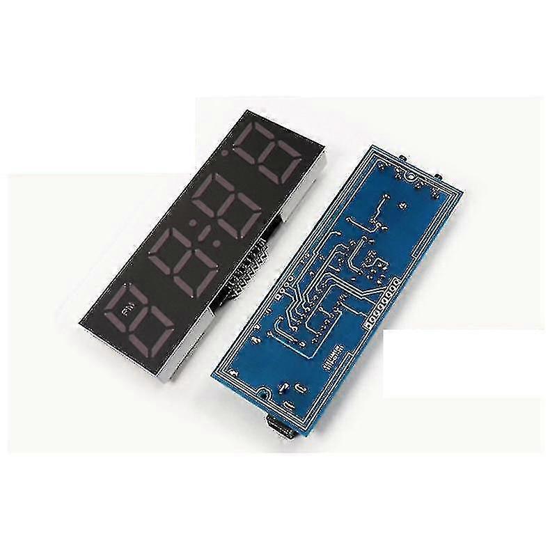 Digital Tube Diy Clock Kit Temperature Multicolor Led Week Display