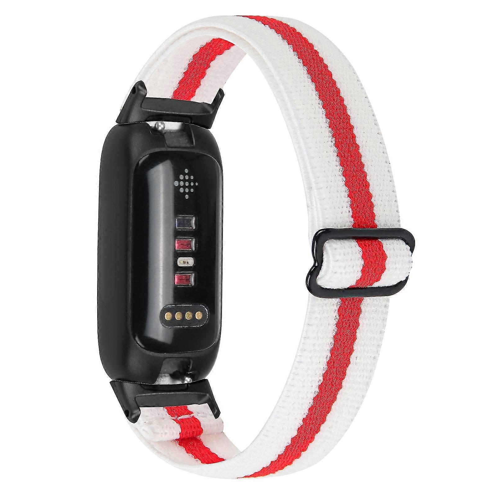 For Fitbit Inspire 3 Nylon Straps Elastic Braided Solo Loop Sport Watch Band With Black Connector - 4