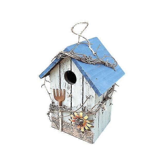wooden bird house nesting box bird cage hanging bird nests home garden decoration vogelhuisjes