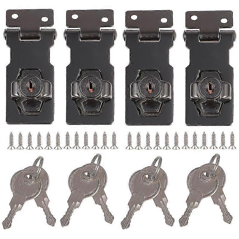 4pcs Serrures Hasp à clé