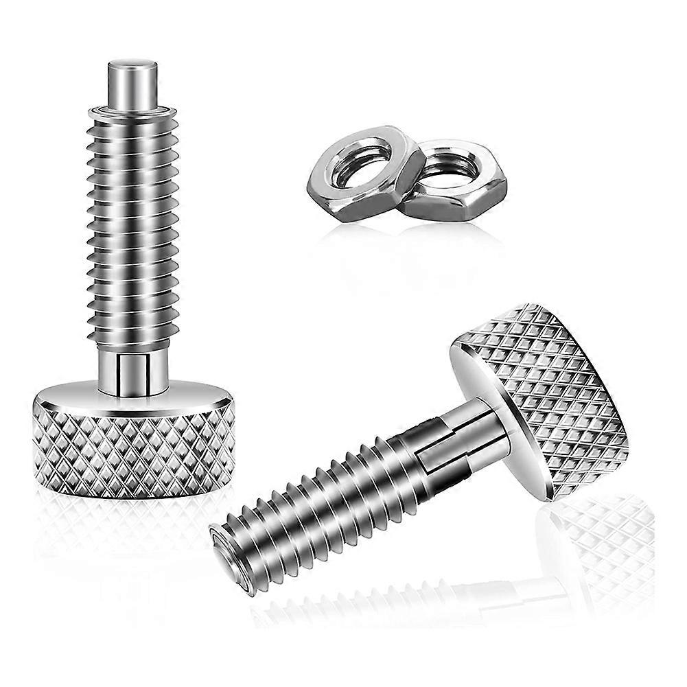 2 Pcs Hand Retractable Plunger Stainless Steel Lock Out M6 Type Quick Release Pins for Rolling Tool