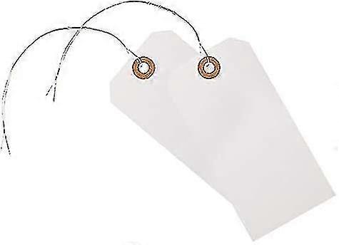 Office Depot Shipping Tags With Wires, 4 3/4in. X 2 3/8in, Pack Of 100