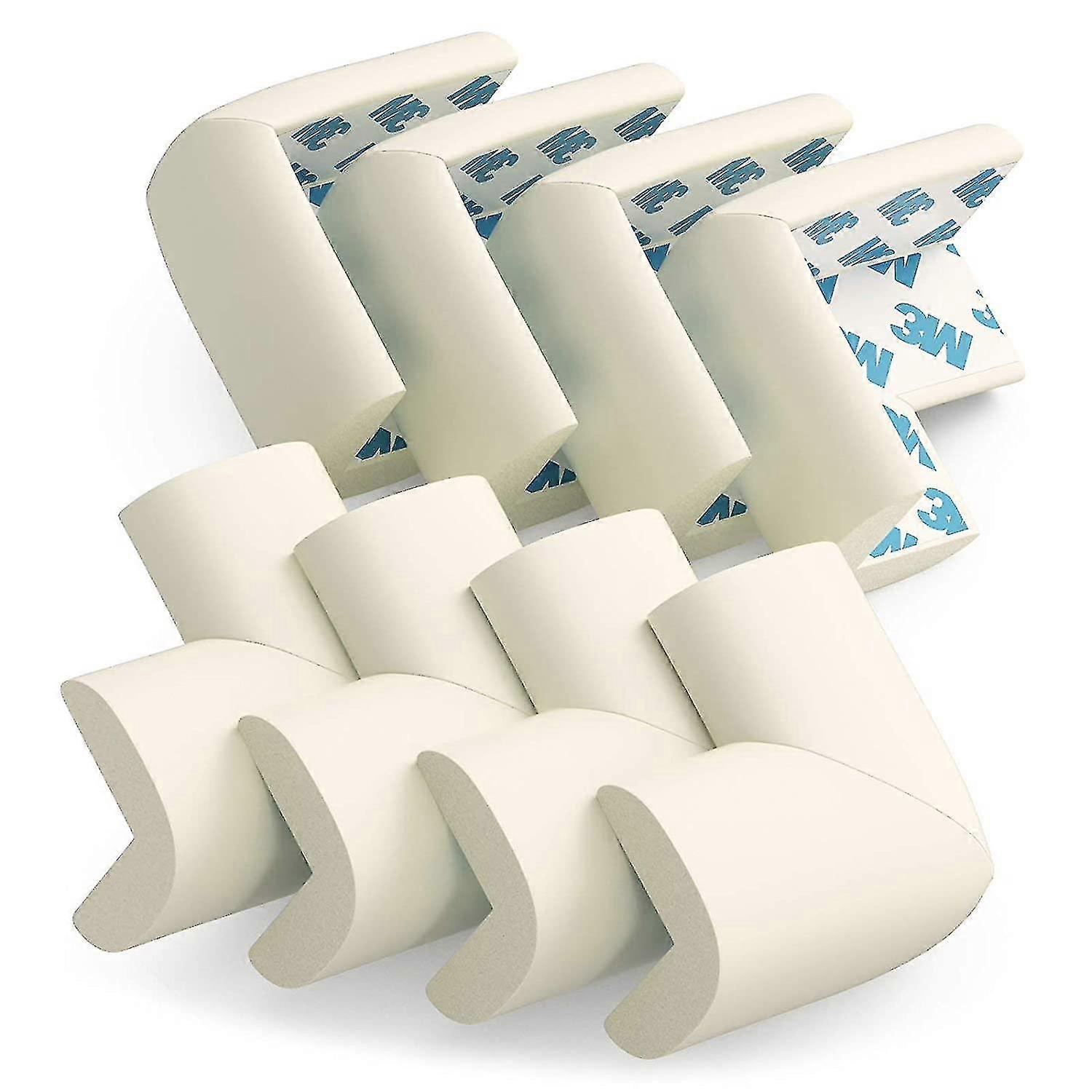 Table Corner Protector For Baby Safety-pre-attached Sharp Corner Pads To Prevent Head And Knee Injuries, 8 Pieces