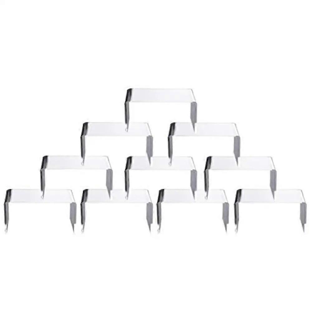 10pcs Transparent Acrylic Display Stand Jewelry Display Stand Doll Storage Rack Store Marketing for Figurines Display Shelf