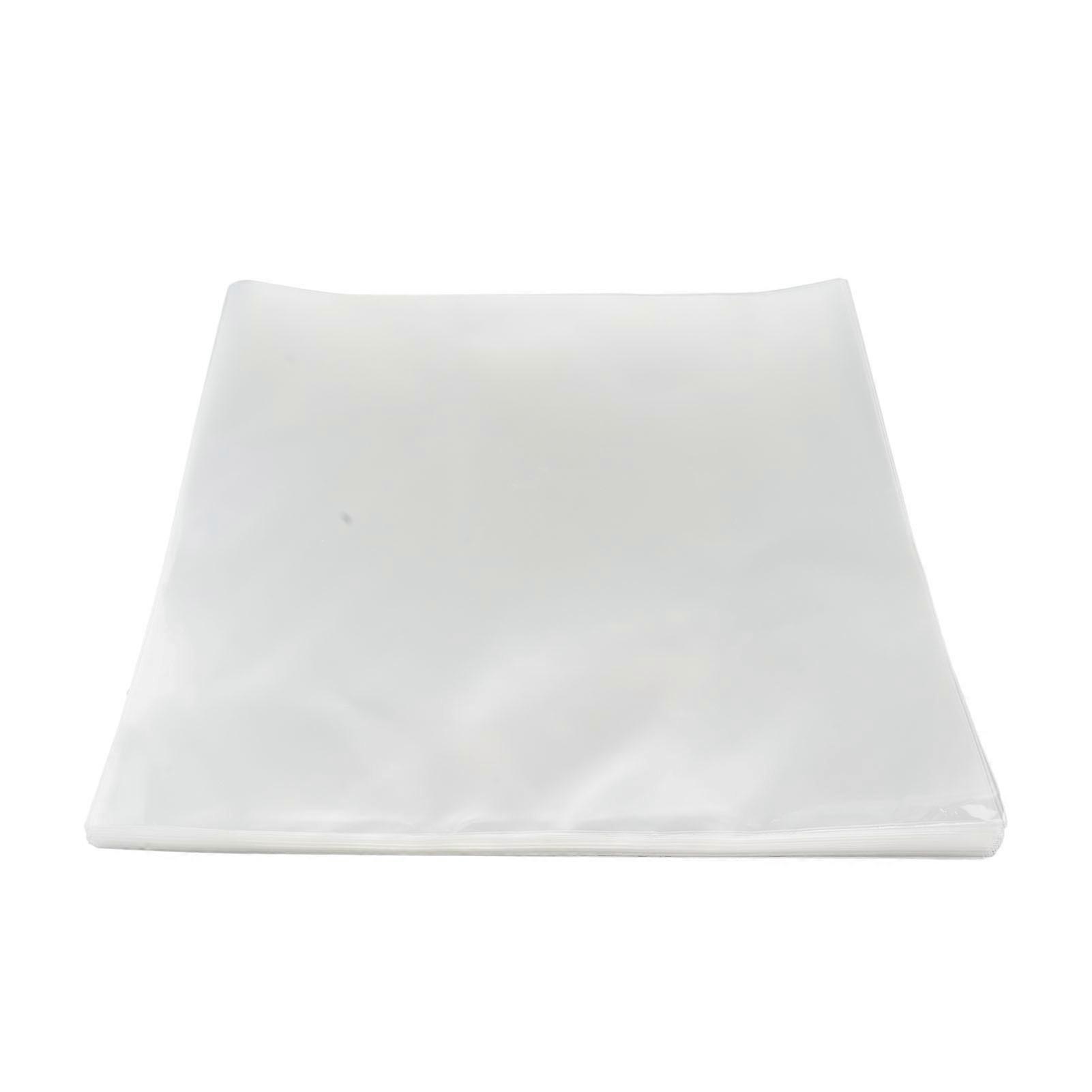 50Pcs Vinyl Record Sleeves OPP Plastic Resealable Non Adhesive Outer Cover for 12in 1L40
