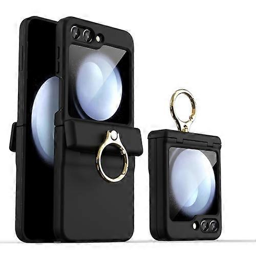 For Samsung Galaxy Z Flip5 Shockproof PC Phone Case with Ring Holder