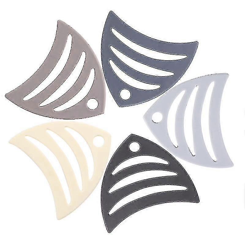 5pcs Cartoon Fish Shaped Silicone Mat