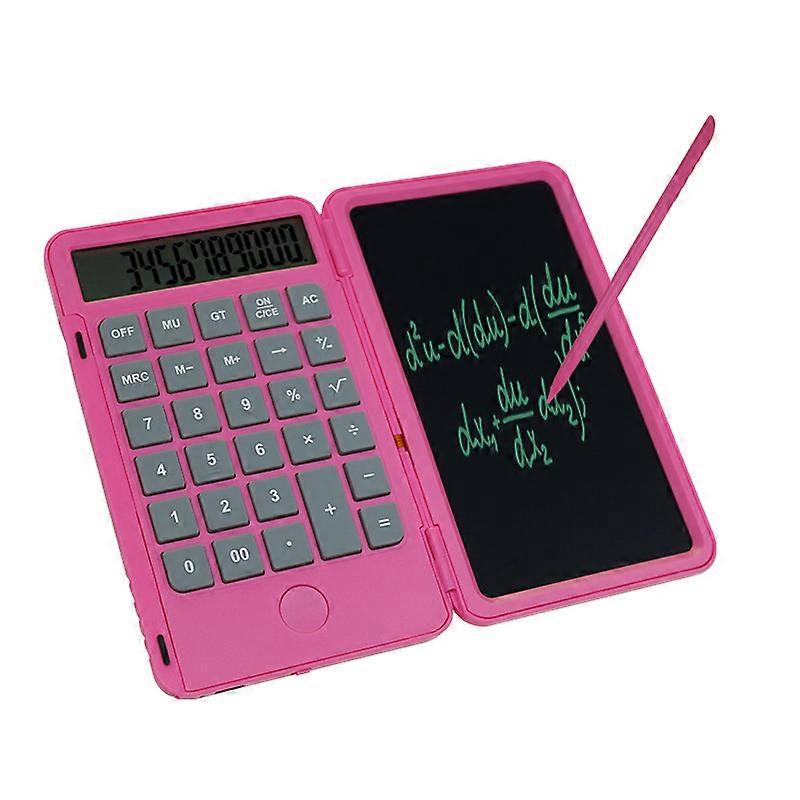 Calculator, 6-inch tablet rechargeable, erasable writing desk, Rechargeable Handheld multi-function mute pocket desktop calculator, for basic finance 