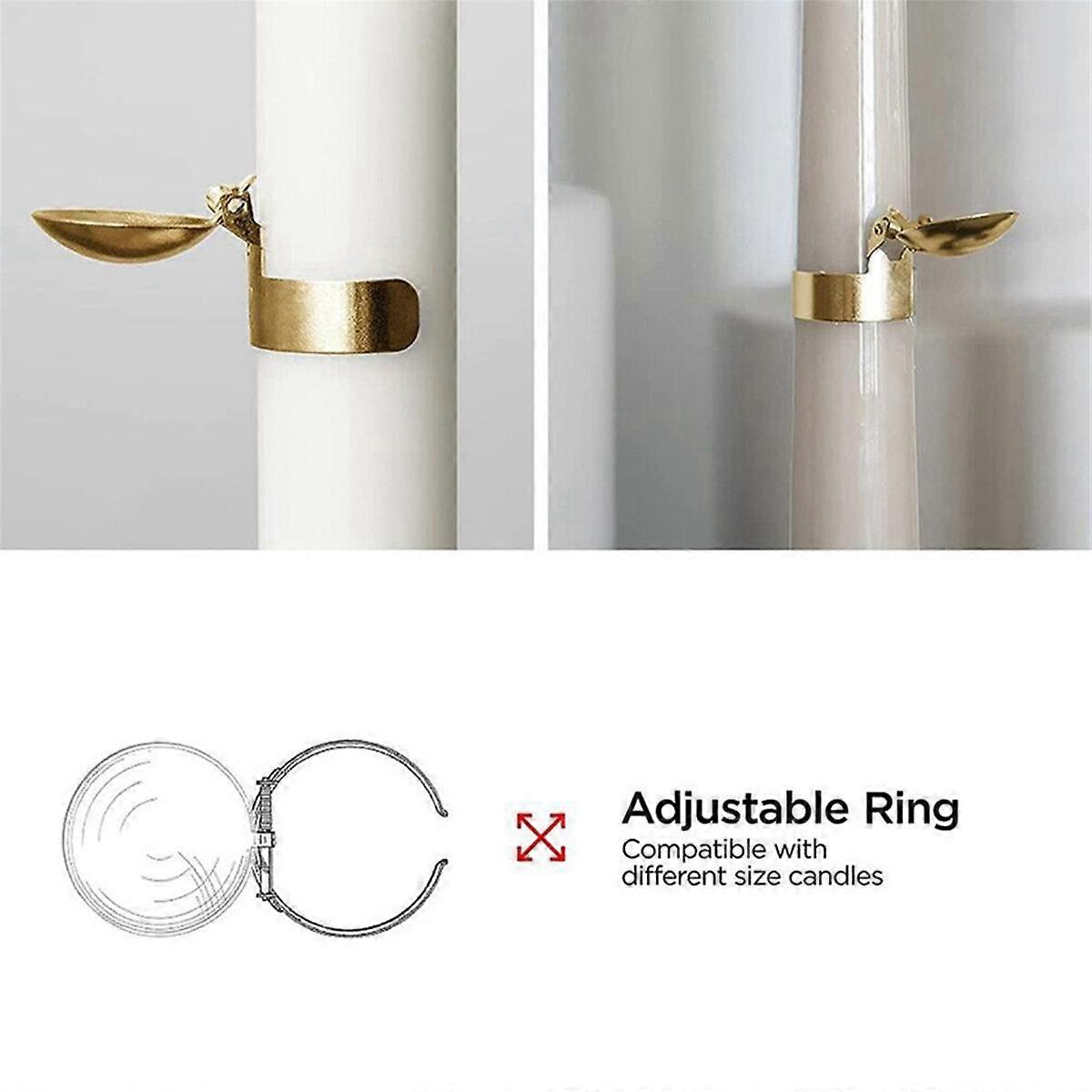 Candle Extinguisher,Automatic Candle Fire Extinguishing Clip On,Automatic Candle Snuffer Ring for T