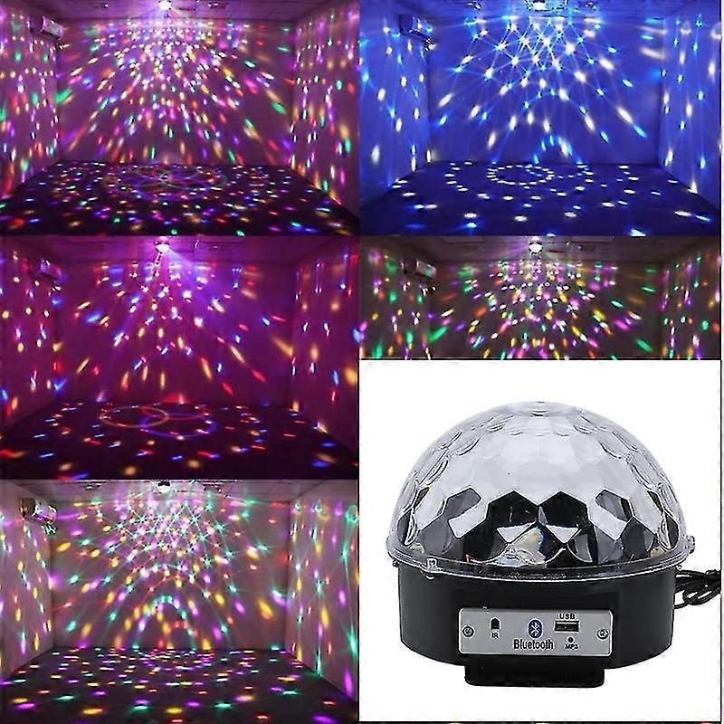 Disco Ball Lights 9 Colors Voice Controlled Strobe Lights, Bluetooth Voice Controlled Rotating Lights with Remote Control Stage Party Lights, Hallowee