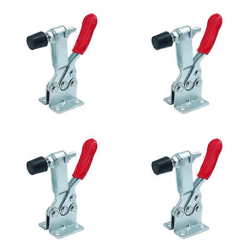 4 Pack Vertical Quick-Release Toggle Clamp 100kg/220lbs Capacity Hand Tool Set