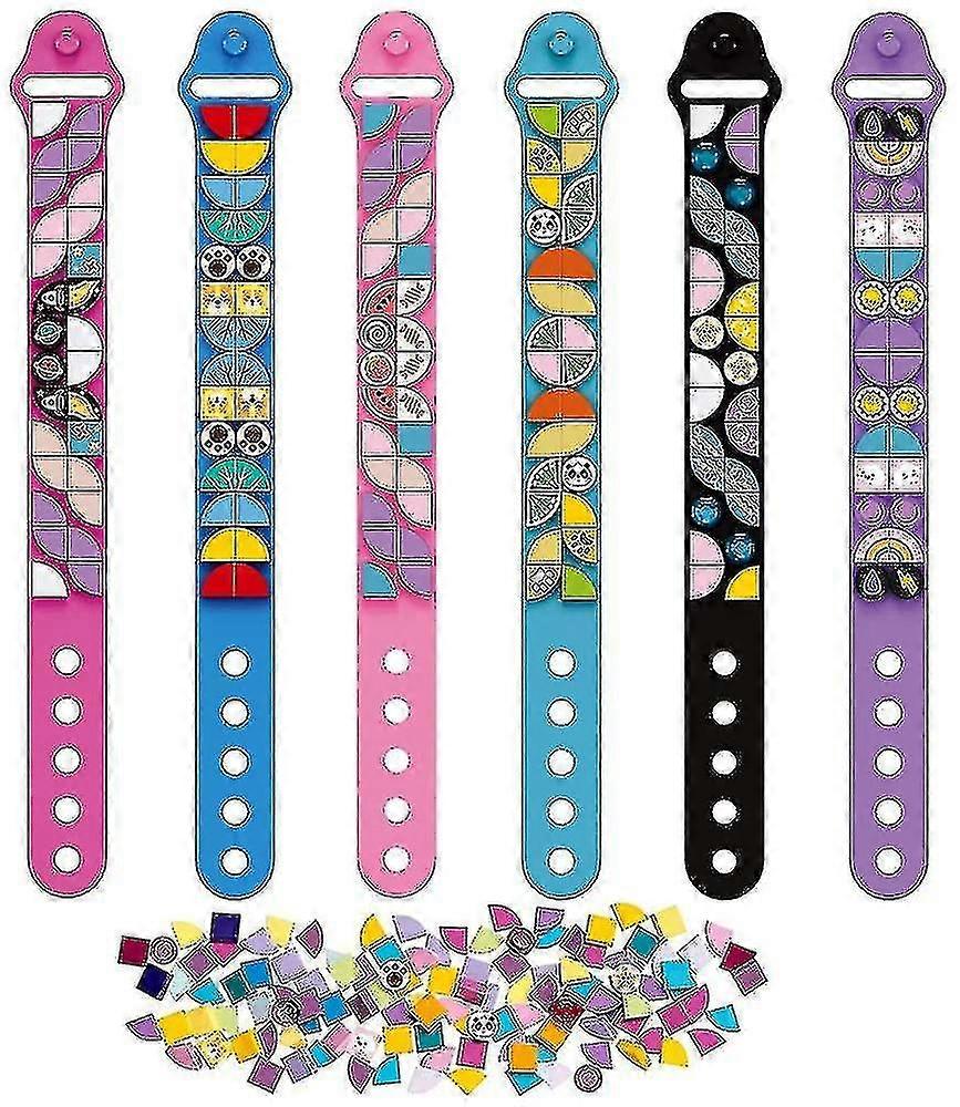 Dots Brățări-brățări 6buc, copii blocuri de constructii Dots Brățări, Diy Creative Craft Brățară Making Kit