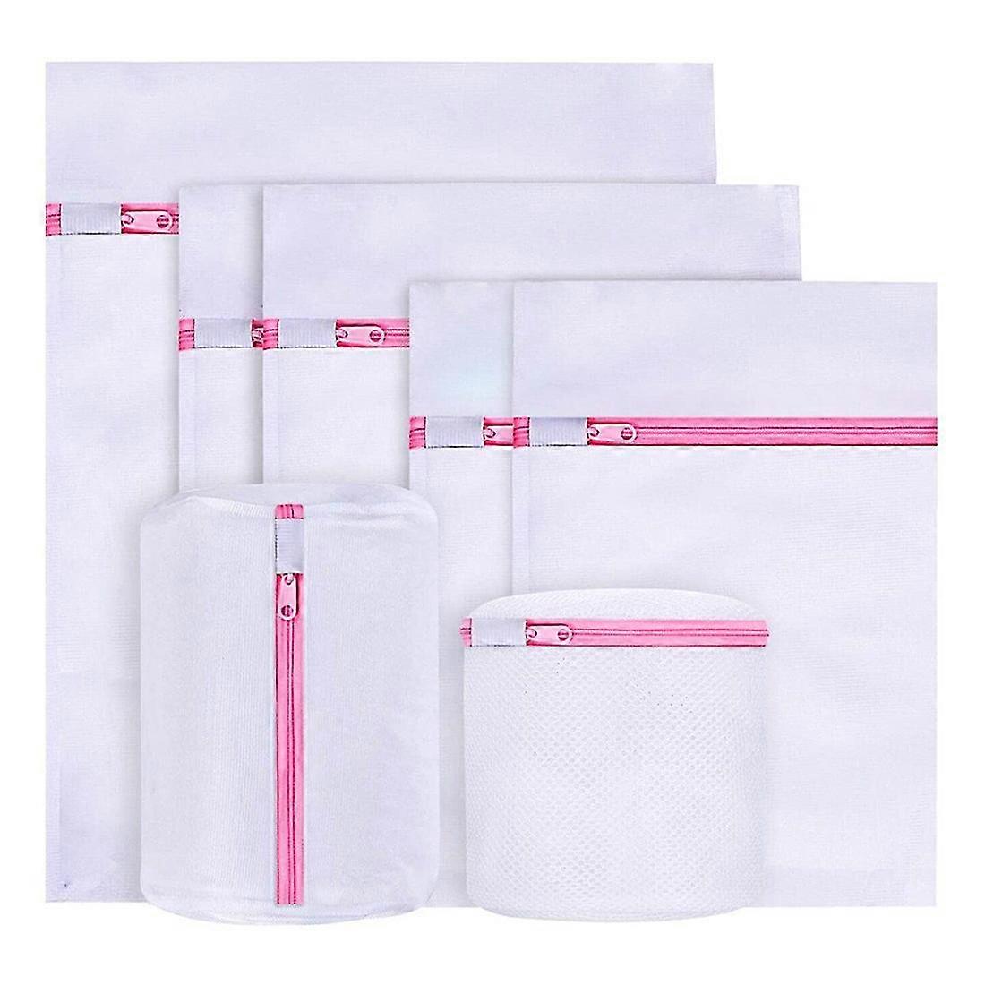 Washing Machine Laundry Bag 6 Pieces Durable Mesh Laundry Net With Zipper