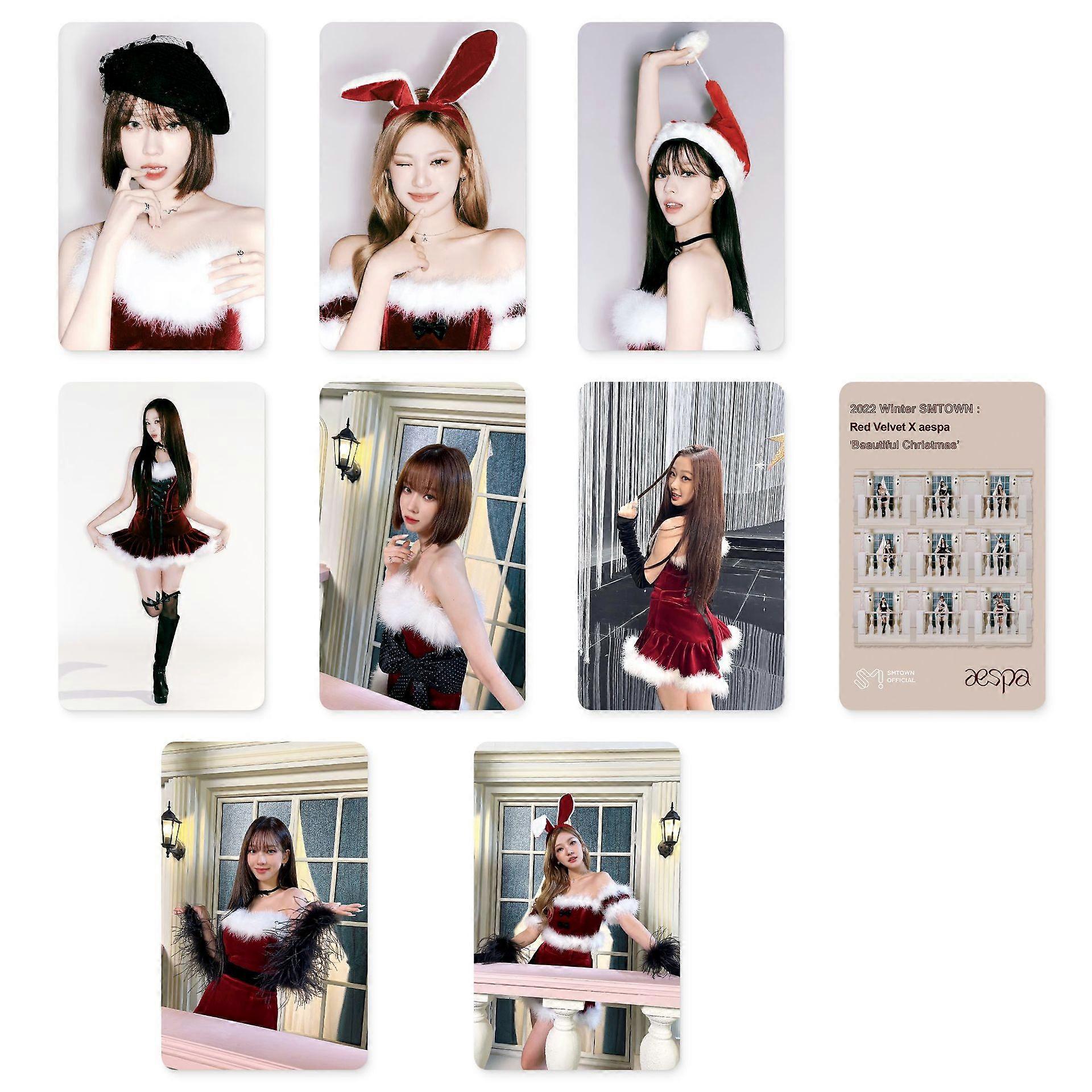 Aespa Christmas Surrounding Photo Card Twice Mini Album Surrounding Small Red Beibei Card