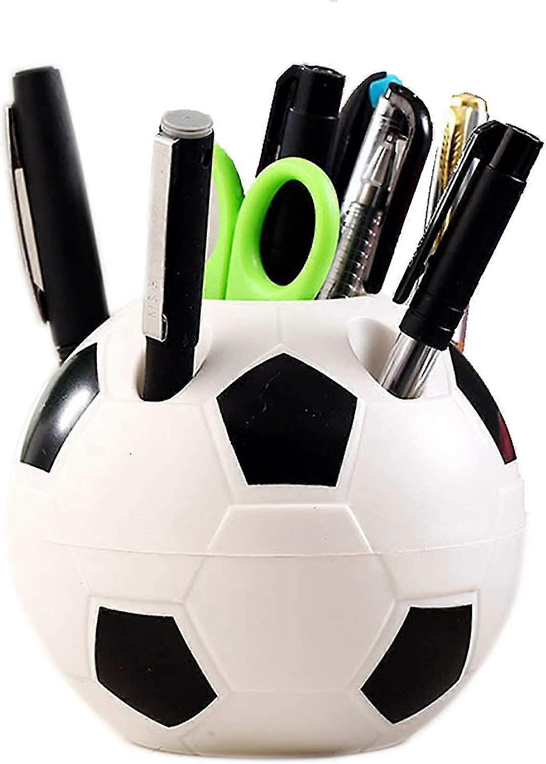 Pen Holders Desk Tidy Of Multifunctional Creative Soccer Style,plastic Material Of Durable And Useful For Decorationg Your Home,office And Desk Storag