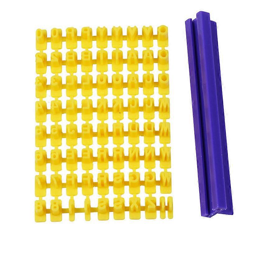 Pack Alphabet Number Cookie Stamp