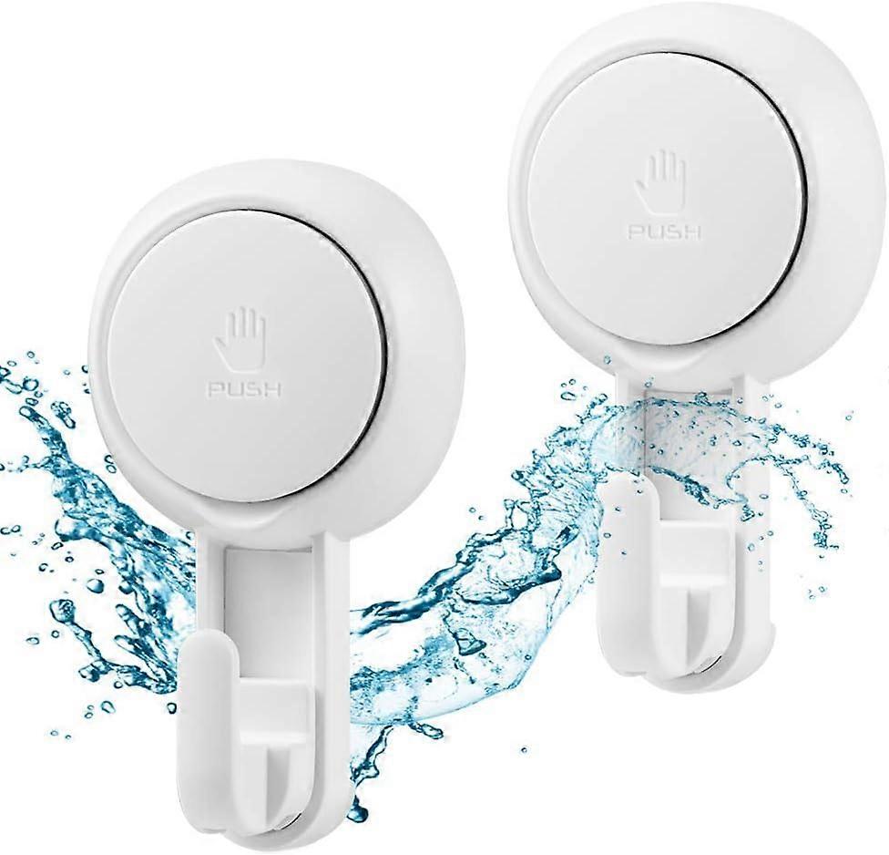 2pcsVacuum Suction Cup Hook, Powerful Suction Cup Hook Without Drilling