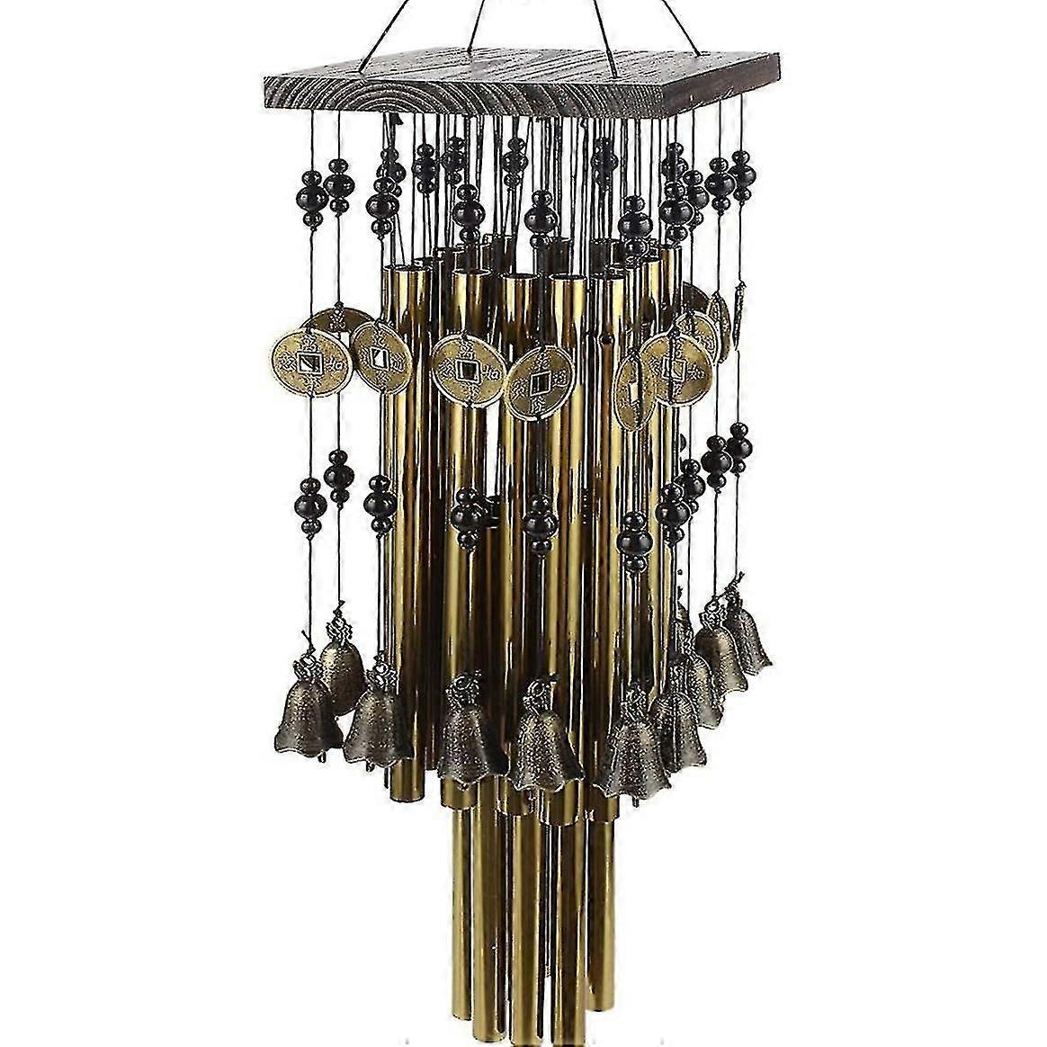 Outdoor Indoor Metal Tube Wind Chime With Copper Large Windchimes For Yard Patio Garden Terrace Dec