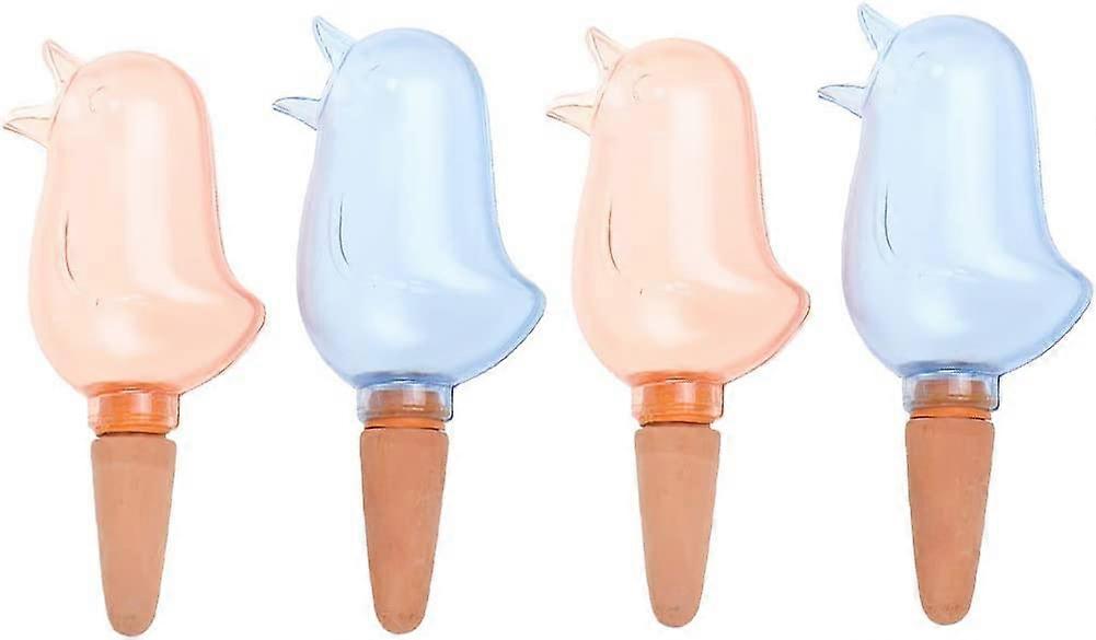 4pcs Bird Shape Transparent Plant Waterer Devices Globes