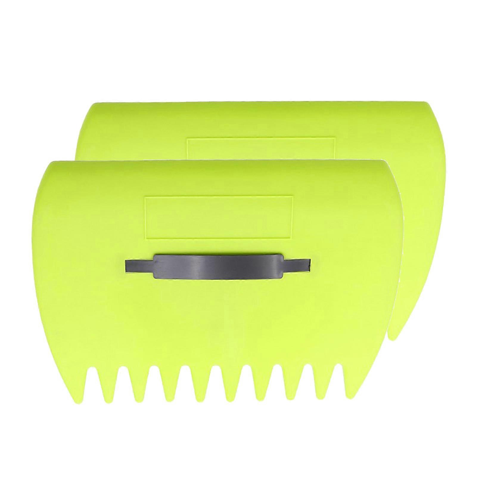 Leaf Rake Scoops Rubbish Leaf Collector Grabber with Claws Ergonomic Handle Home Gardening Leaves Pick-up Tools