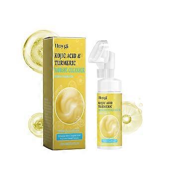Il detergente alla curcuma è ricco di vitamina C, delicato e non irritante, pulisce in profondità la pelle del viso, libera i pori, detergente in schiuma di curcuma, adatto a tutte le pelli