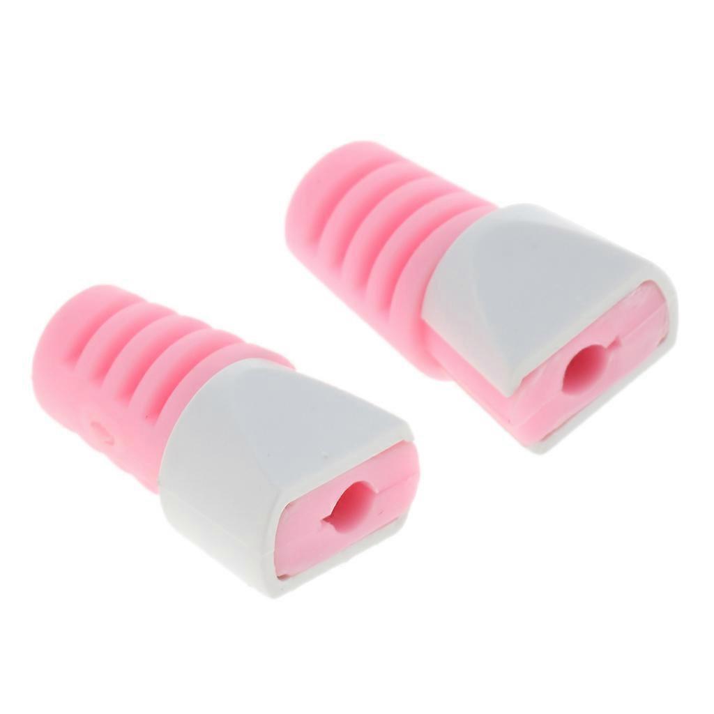Silicone USB Data Charging Cable Connector Saver Protector Clips  Pink
