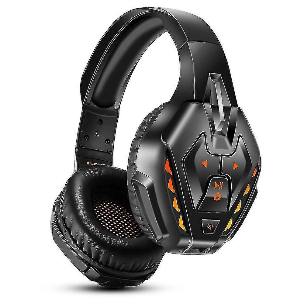 Wireless Bluetooth Gaming Headset With Detachable Noise Canceling Mic